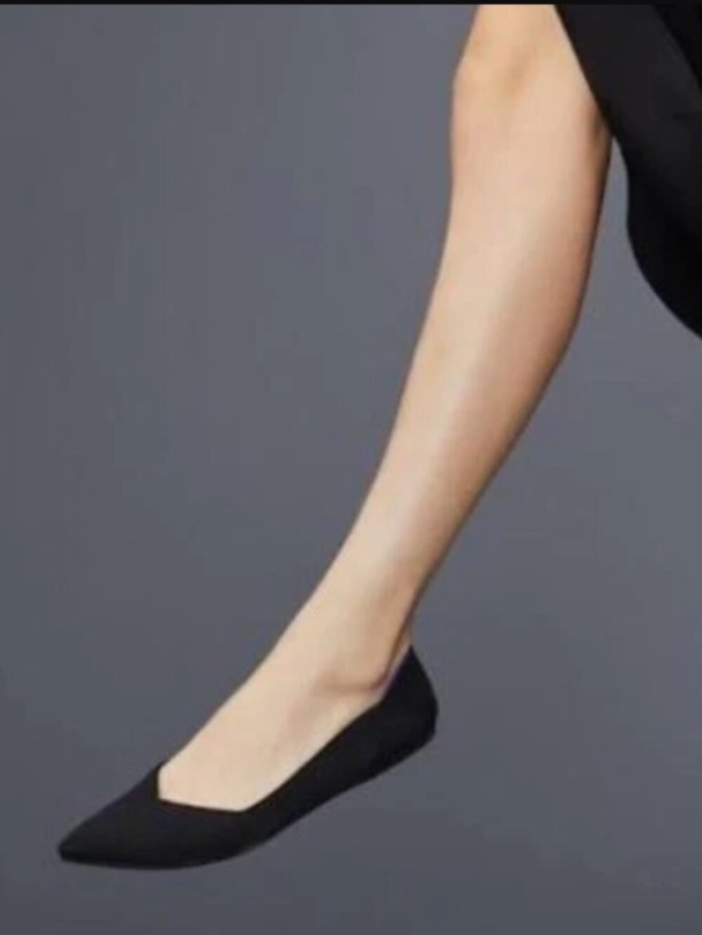 Rothys The Point Black Flats Women's Size 6.5